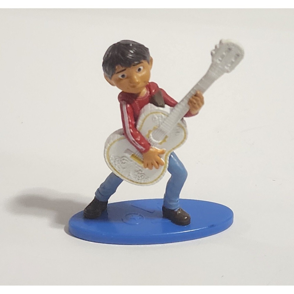 Disney Pixar Coco MIGUEL with Guitar Mini Figure Plastic 2.5" Cake Topper
